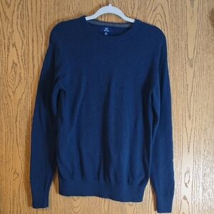George Blue Crewneck Sweater Classic Knit